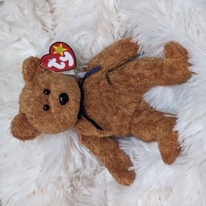 Ty‎ Beanie Baby FUZZ Teddy Bear - Retired Vintage Collectible
